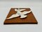 Mid-Century Wall Decoration of Birds in Teak and Porcelain, 1960s 3
