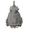 Vintage Industrial Pendant Lamp in Gray Metal and Frosted Glass from GAL, France, Image 4