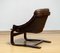 Krona Lounge Chair in Brown Leather by Ake Fribytter for Nelo, Sweden, 1970s 7