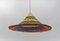 Large Rattan Sobrero Ceiling Lamp, 1950s, Image 4