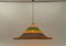 Large Rattan Sobrero Ceiling Lamp, 1950s 2