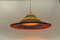 Large Rattan Sobrero Ceiling Lamp, 1950s 5