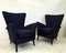 Italian Armchairs in Blue, 1950s, Set of 2, Image 5