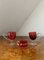 Bicchieri antichi vittoriani a forma di mirtillo rosso, 1880, set di 18, Immagine 5