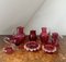Bicchieri antichi vittoriani a forma di mirtillo rosso, 1880, set di 18, Immagine 1