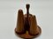 Danish Teak Cruet Salt and Pepper with Mustard Pot, 1960s, Set of 4, Image 3