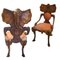 Stühle Elefantenskulpturen aus Tropenholz, 2 . Set 3