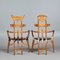 Chaises Totem Vintage en Bois, Set de 2 3