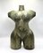 Art Deco Female Torso Sculpture, 1920s, Carved Wood 1