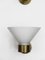 Lámparas de pared italianas de latón y cristal de Murano, años 70. Juego de 3, Imagen 8