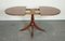 Vintage Mahogany Extending Dining Table Raised on Castors 5