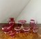 Antique Victorian Cranberry Glasses, Set of 16 7
