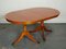 Vintage Twin Pedestal Yew Wood Extending 6 Seater Dining Table 2