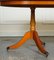 Vintage Twin Pedestal Yew Wood Extending 6 Seater Dining Table 14