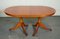Vintage Twin Pedestal Yew Wood Extending 6 Seater Dining Table 3