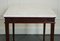 Chippendale Console Tables with New White Carrara Marble Tops 15