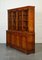 Vintage English Burr Yew Wood Display Cabinet 5