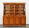 Vintage English Burr Yew Wood Display Cabinet 1