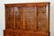 Vintage English Burr Yew Wood Display Cabinet 6