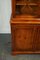 Vintage English Burr Yew Wood Display Cabinet 12