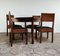 The Hague School Dining Set by J.A. Muntenman for Lov Oosterbeek, 1920s, Set of 5 3