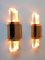 Gilt Brass & Acrylic Glass Wall Lights, Germany, 1980s, Set of 2 5