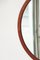 Specchio rotondo con cornice in teak, Scandinavia, anni '60, Immagine 7