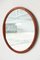 Runder Skandinavischer Spiegel mit Rahmen aus Teak, 1960er 2
