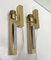 Bd Lumica Brass and Chrome Wall Lamps, 1970s, Set of 2 2