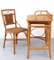 Bohemian Wicker Desk and Chair, France, 1970s, Set of 2 6