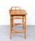 Escritorio y silla bohemios de mimbre, Francia, años 70. Juego de 2, Imagen 10