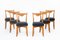 Chaises par Guillerme et Chambron, 1950s, Set de 6 1