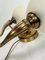 Vintage Regency Wandlampe aus Bronze & Glas von Massive, 1970er 14