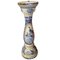 Pedestal Mid-Century de porcelana con motivos de pavo real, Imagen 1