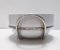 Postmodern Silver-Plated and White Ceramic Serving Bowl by Lino Sabattini, Italy, 1970s 12