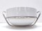 Postmodern Silver-Plated and White Ceramic Serving Bowl by Lino Sabattini, Italy, 1970s 7
