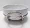 Postmodern Silver-Plated and White Ceramic Serving Bowl by Lino Sabattini, Italy, 1970s, Image 13