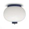 Ceiling Light with White Glass Diffuser, 1960s, Image 1