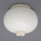 Lampada da soffitto con diffusore in vetro bianco, anni '60, Immagine 5
