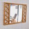 Specchio vintage in bambù e vimini, Spagna, anni '70, Immagine 2