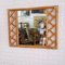 Vintage Bamboo and Rattan Mirror, Spain, 1970s, Image 6