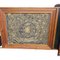 Credenza vintage in legno con tessuti in seta e bronzo, Immagine 7