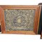 Vintage Wooden Cupboard with Tissues in Silk and Bronze, Image 7