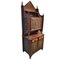 Vintage Wooden Cupboard with Tissues in Silk and Bronze, Image 2