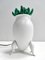 Postmodern Green Murano Glass & White Aluminum Table Lamp, Italy, 1980s 4