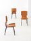 Italian Dining Chairs in Teak and Iron from Societa Compensati Curvi, 1950s, Set of 6 3