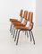 Italian Dining Chairs in Teak and Iron from Societa Compensati Curvi, 1950s, Set of 6 4