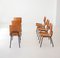 Italian Dining Chairs in Teak and Iron from Societa Compensati Curvi, 1950s, Set of 6 7