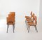 Italian Dining Chairs in Teak and Iron from Societa Compensati Curvi, 1950s, Set of 6, Image 7