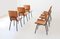 Italian Dining Chairs in Teak and Iron from Societa Compensati Curvi, 1950s, Set of 6 5